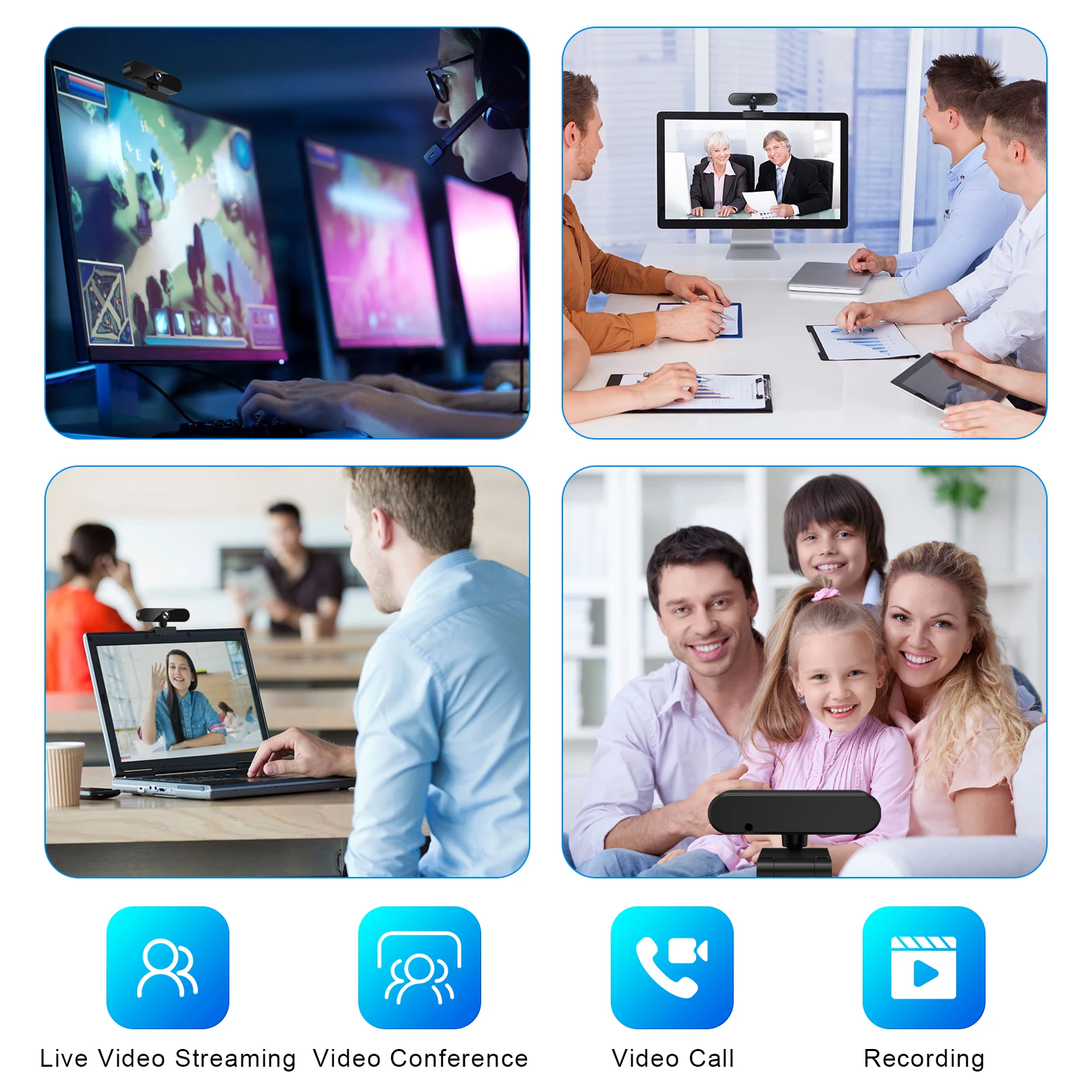 Веб-камера с автофокусом 1080P HD веб-камера микрофоном компьютерная USB-камера угол