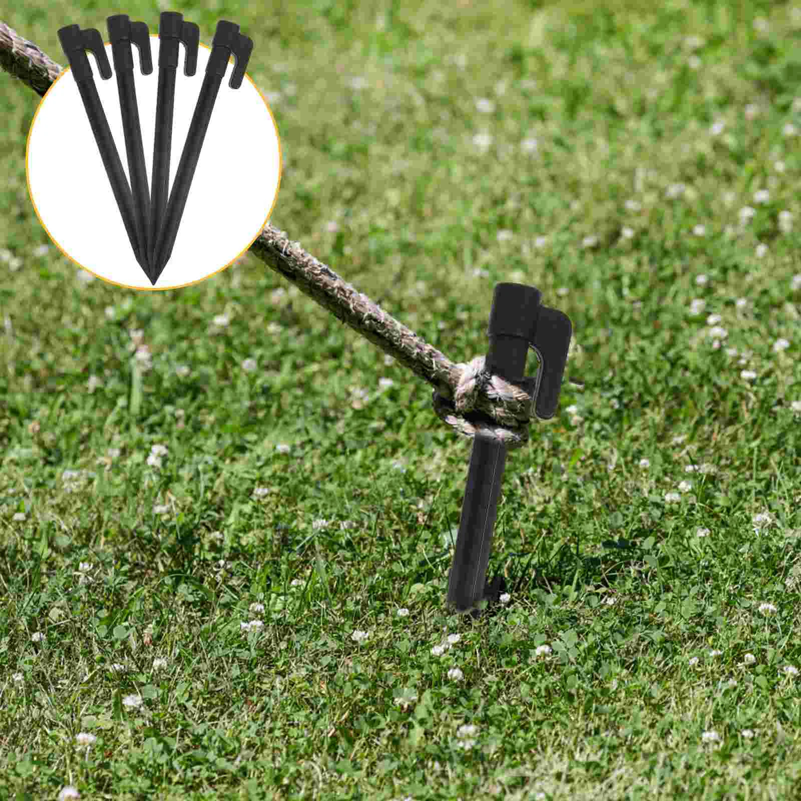 

30 Pcs Garden Pile Heavy Duty Tent Stakes Pegs Ground Portable Heavy Duty Home Fiberglass Rod Canopy Nails Camping Tool