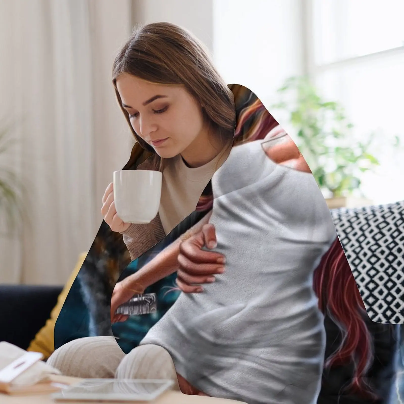 Плед Bryce Quinlan Hunt Athalar и Lehabah из Crescent City манга лохматое одеяло люксового бренда