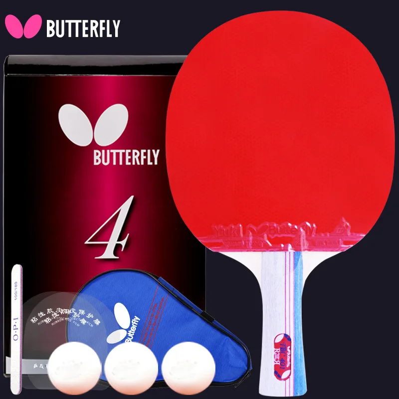 

Оригинальная ракетка для настольного тенниса butterfly TBC 401 302 201, Горизонтальная Вертикальная ракетка, двусторонние ракетки