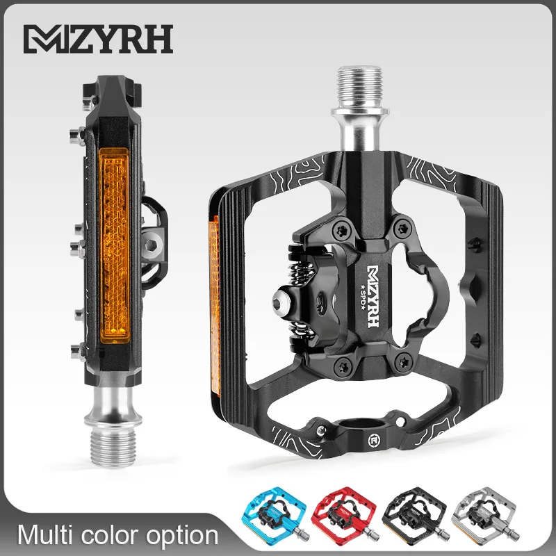 Велосипедная педаль MZYRH MZ-F150, 3 подшипника, широкие ультралегкие противоскользящие, для горных велосипедов с ЧПУ, SPD, из алюминиевого сплава