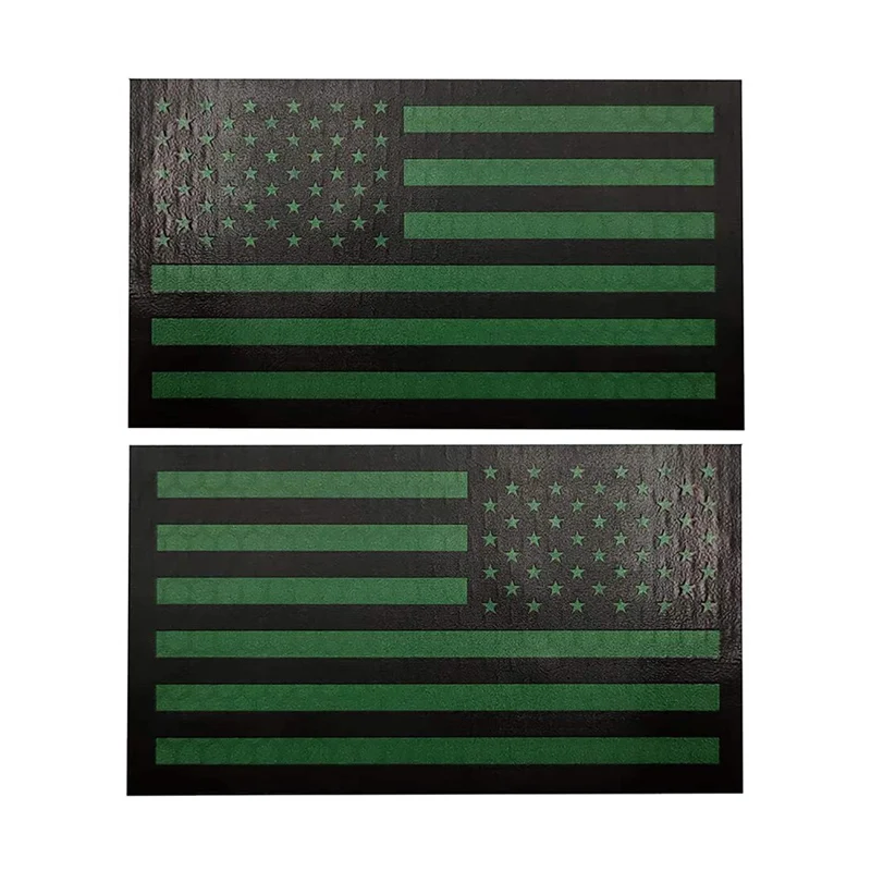 

IR luminous infrared reflective army green American flag reflective Velcro patch backpack Patch Military Tactical armband Badge