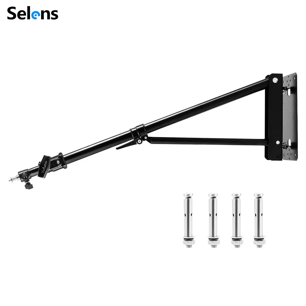 

Triangle Wall Mounting Boom Arm With Triangle Base For Photography Studio Video Strobe Flash Softbox Umbrella Reflector
