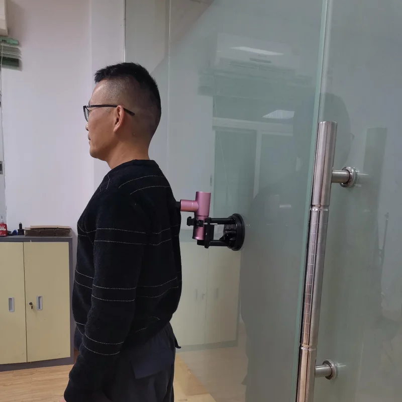 

T4 Massage Gun With Suction Holde Deep Tissue Percussion Prostate massager Muscle Pain Relief Body Neck Massage Gun Holder Door