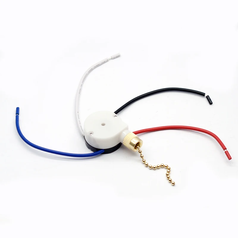 

Ceiling Fan Switch ZE-208s E89885 3 Speed 4 Wire Fan Light Switch Replacement Part Speed ControlPull Chain Switch