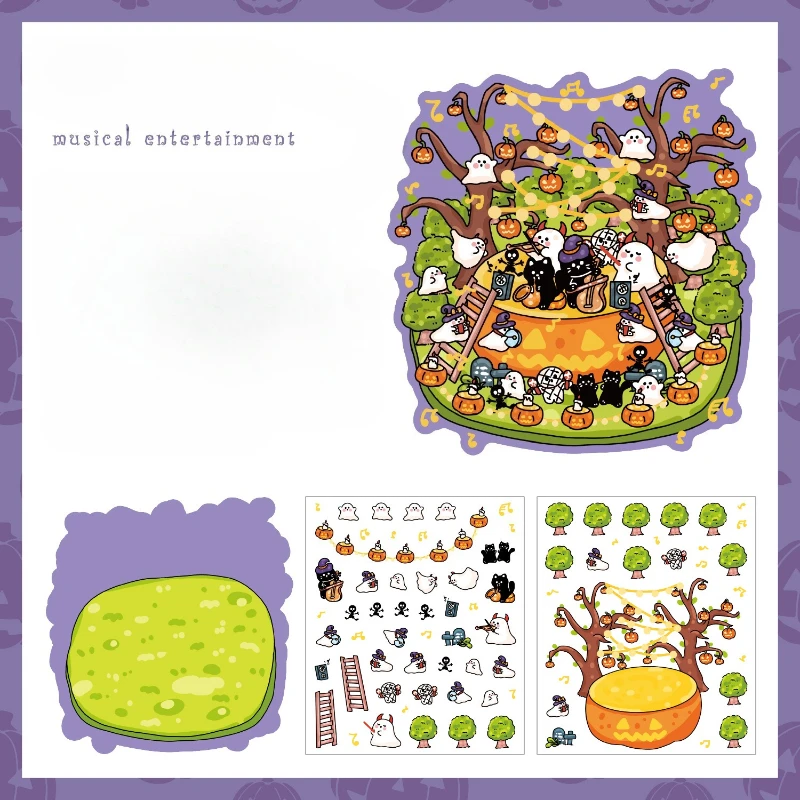 

3D наклейки для декора комнаты Хэллоуин