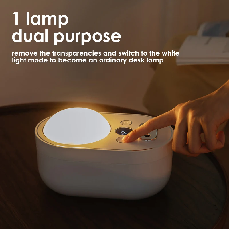 

Projection Humidifier USB Diffuser Rechargeable 4000mAh Small Sprayer 1L Mini Portable Creative Gift Car Desktop Humidification