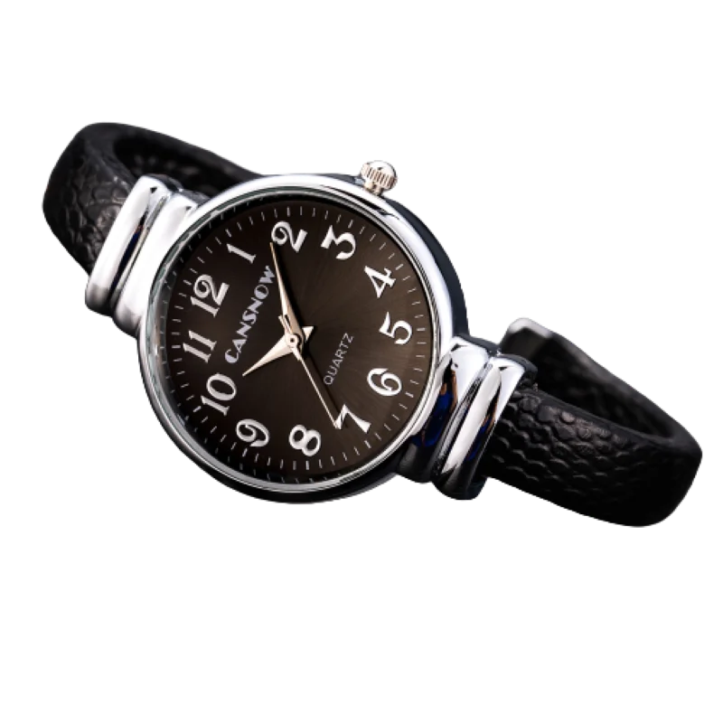 

Модные Простые Женские кварцевые часы с красным кожаным ремешком и маленьким циферблатом, женские часы, кварцевый браслет, часы, повседневн...