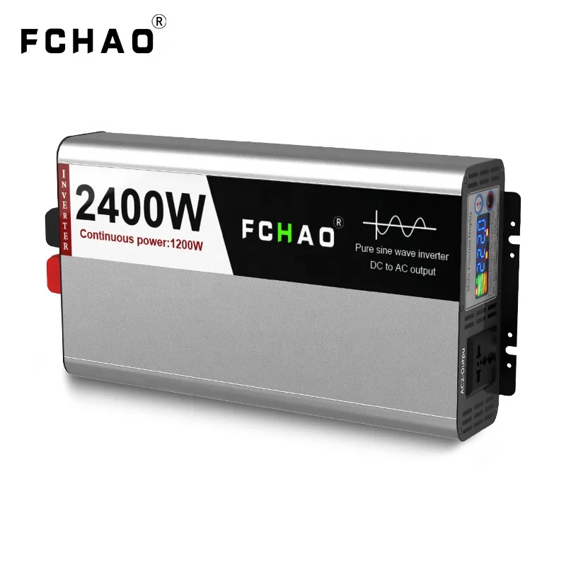 

FCHAO 1.2KW Off Grid Solar System For RV Trailer Camper Pure Sine Wave Power Inverter Dc To Ac With Two Cooling Fan Car Inverter