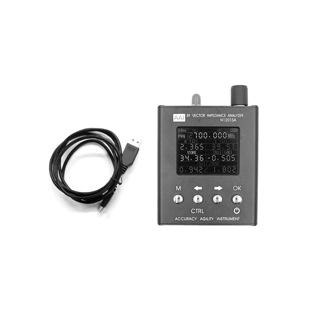 

N1201SA 140 МГц-2,7 ГГц УФ RF векторное сопротивление анализатор SWR антенны тестер сопротивления/импеданса/SWR