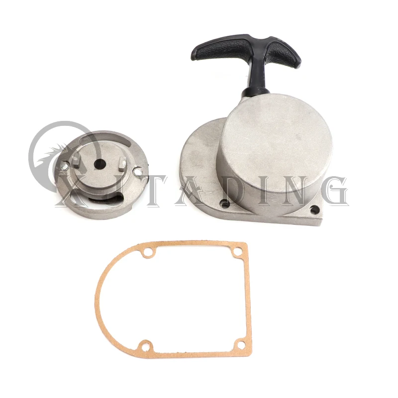 

Стартер с пусковым механизмом из сплава, подходит для двигателя 50 куб. См, 60 куб. См, 66 куб. См, 80 куб. См, моторизованный велосипедный пусковой механизм, Тяговая ручка