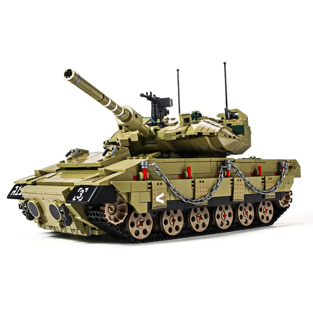

Compatible Bricks Military Panzer Tank Merkava MK4 Leopard 2 Missile Car Building Blocks WW2 German Army World Boys Toys Gift