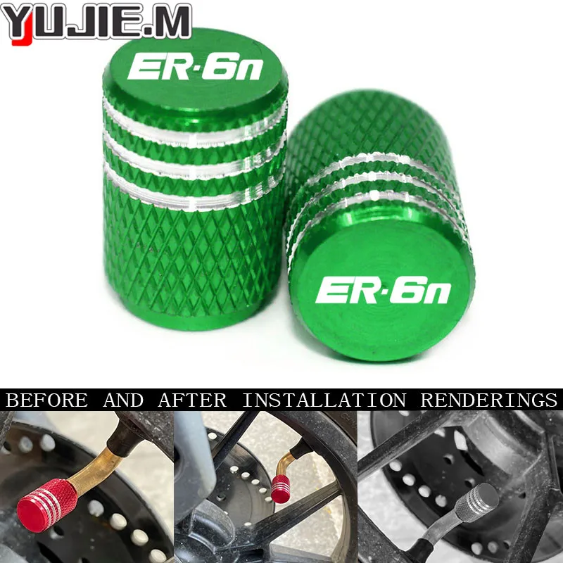 

Аксессуары для мотоциклов, шины, клапаны, крышка стержня шины, воздушные колпачки, герметичное колесо с защитой от нагрева для Kawasaki ER6F ER6N ER-6N ...