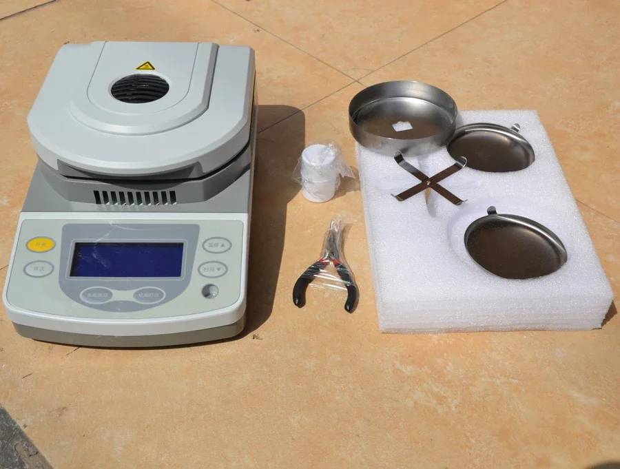 Галогенный нагревательный лабораторный анализатор влажности с диагональю 50 г и