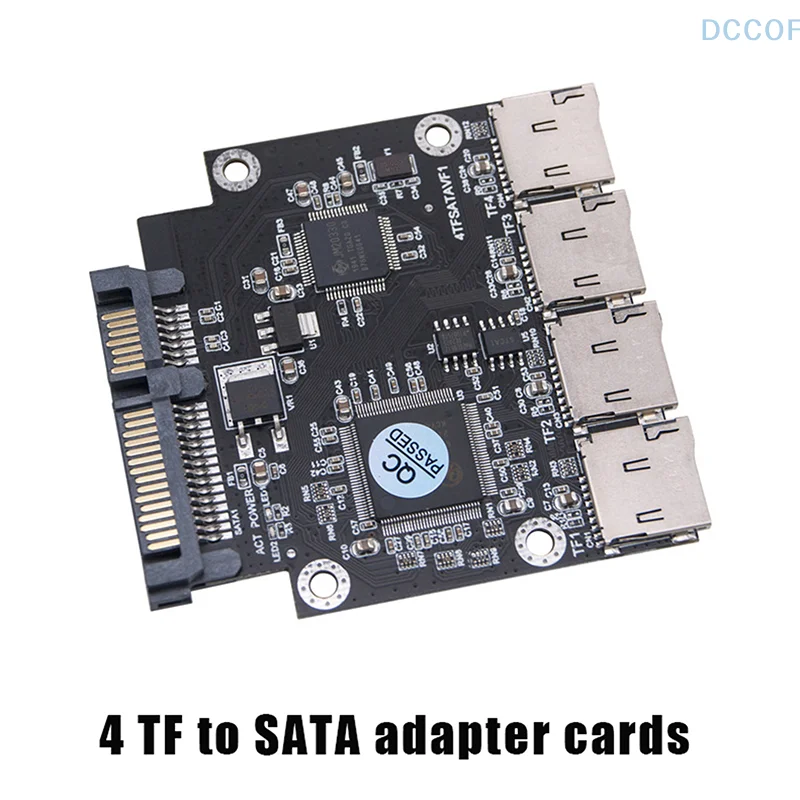 2 5-дюймовая карта адаптера 4 TF к SATA Самодельный твердотельный накопитель SSD для