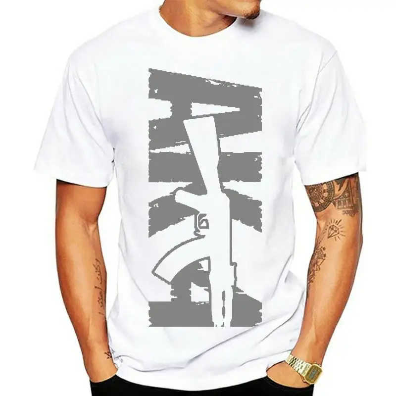 

Ak-47 T-Shirt Gun Rights Kalishnikova 2Nd Amendment Ak47 Semi Assault 7.62 New Fashion Men Hip Hop Print Novelty T Shirts