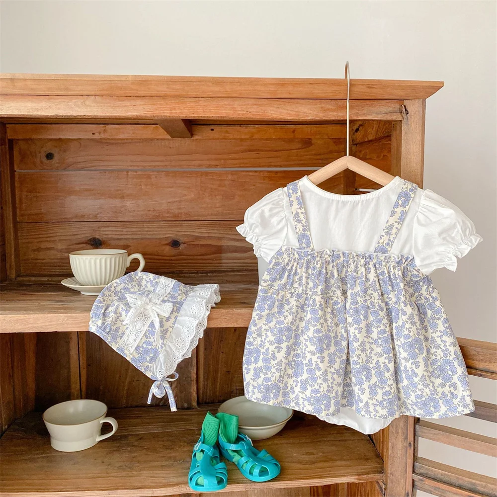 

Baby Girls Jumpsuit Dresses Summer girl baby Romper Infant Children Cotton Short Sleeve Kids One-piece romper baby clothes
