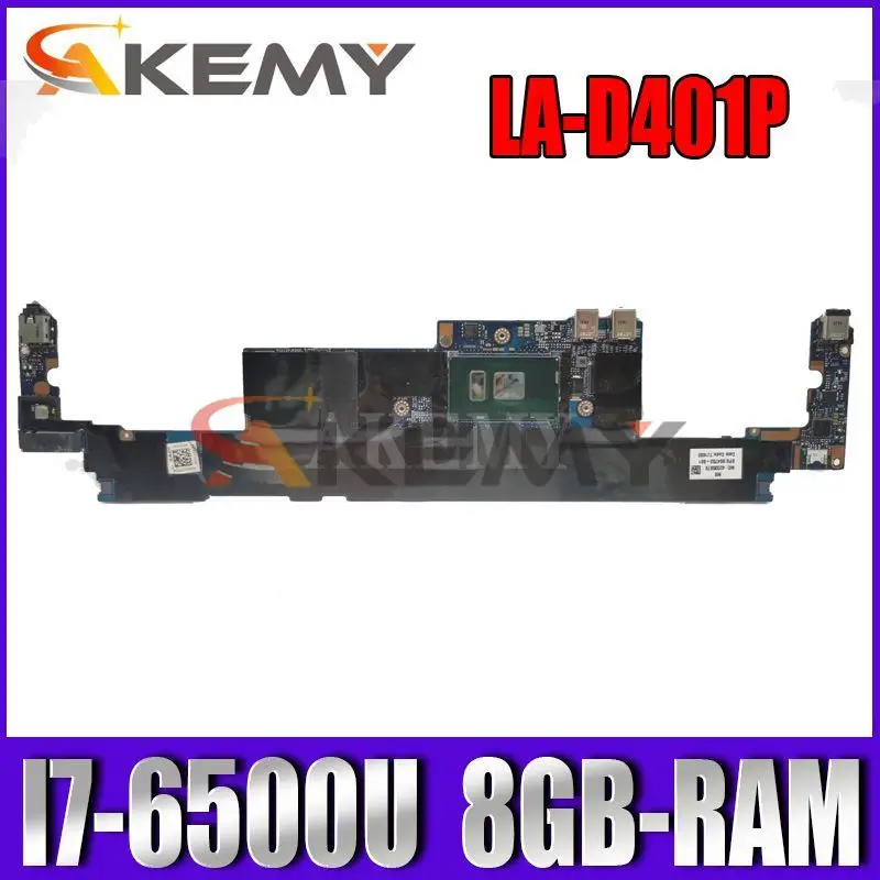 

BSE30 LA-D401P For HP Spectre Pro 13 G1 13-V 13T-V 15-A 14-AM Laptop motherboard 854753-601 854753-501 854753-001 W/ I7-6500U 8G