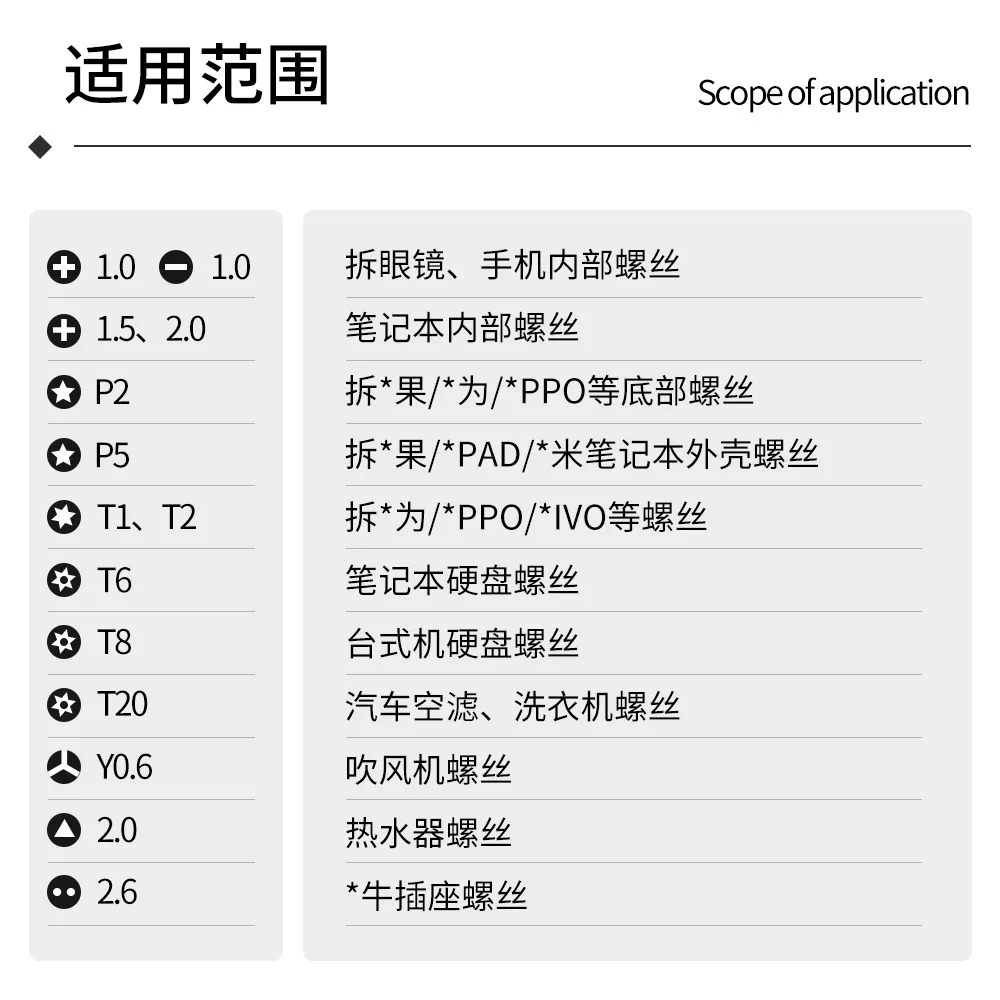 46 шт. S2 стальная отвертка для ноутбука ремонт часов и разборка мобильных