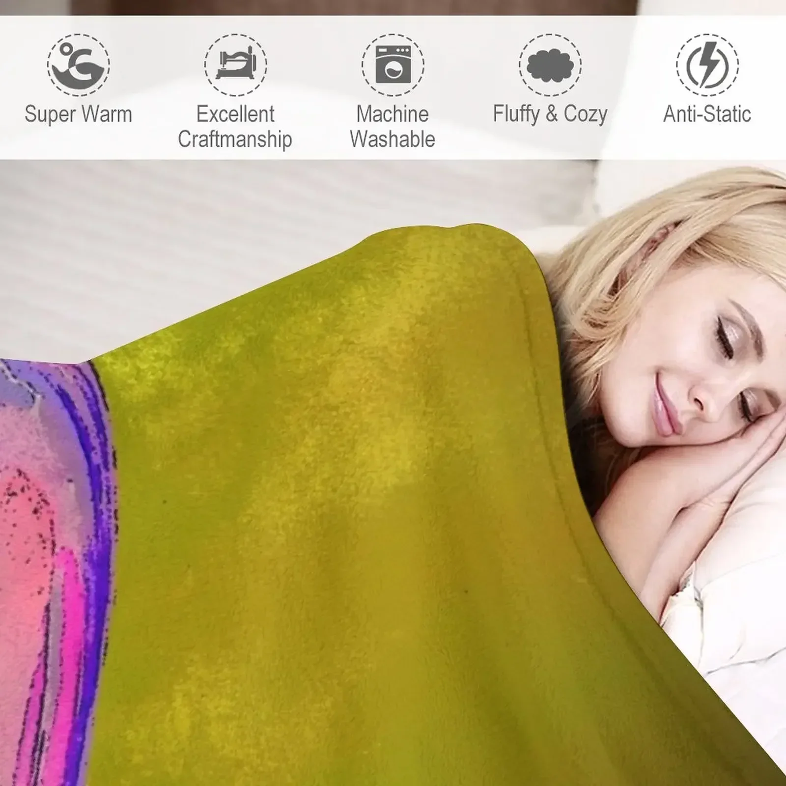 Одеяло с пятью рогами грунтованный плед в виде жука детский декоративный