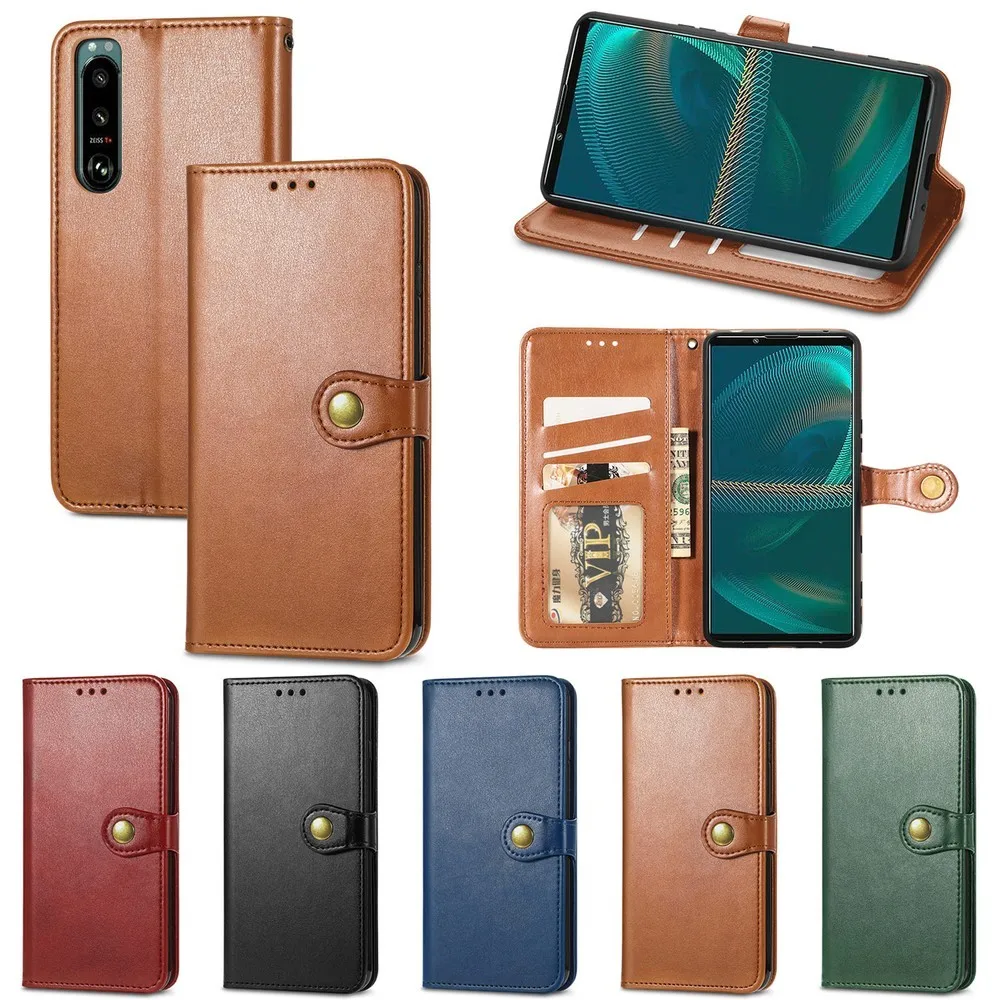 

for SONY Xperia 5 IV Case Cover coque Flip Wallet Mobile Phone Cases Covers Sunjolly for SONY Xperia 5 IV Cases