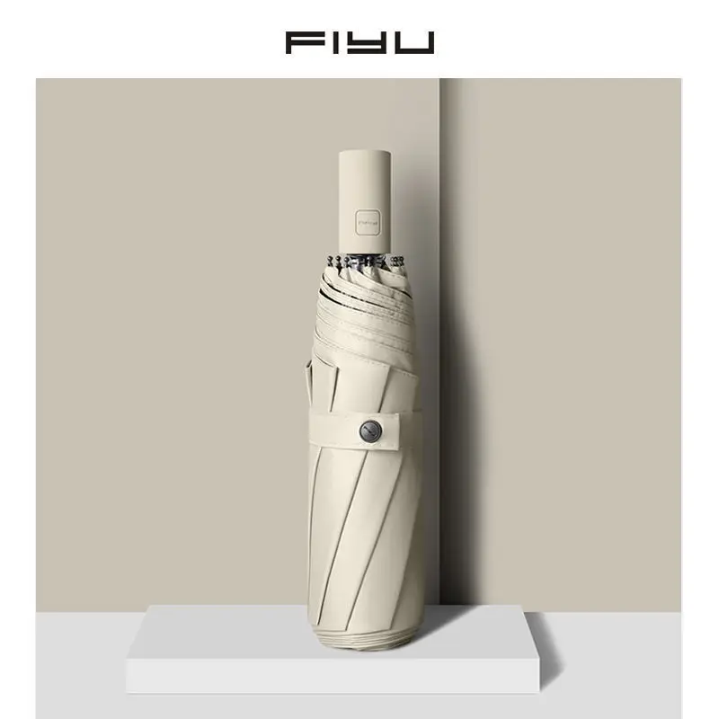 

NEW S5 Sun Umbrella Big Size Anti UV Windproof Travel Parasol Umbrella 8 Ribs Three Folding Rain Umbrellas Women UPF50+