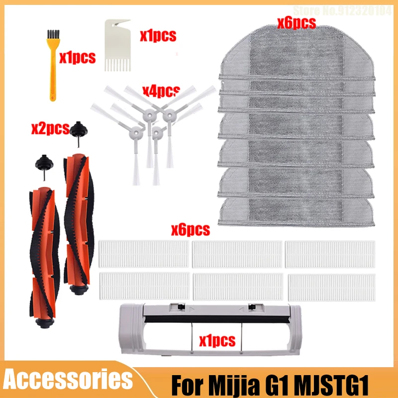 

Hepa Filter Roller Main Side Brush Mopping Cloth for Xiaomi Mijia G1 MJSTG1 SKV4136GL Mi Robot Vacuum Mop Essential Accessories