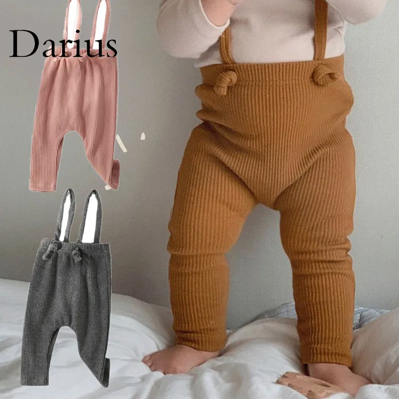 

Newborn Baby Leggings Pants Solid Elasticity Ribbed PP Korean Clothes 0-3Years Boy Girl Cute Bodysuit Toddler Trousers Overall