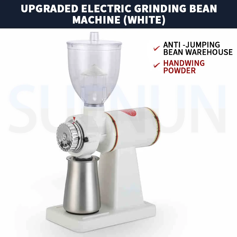 

Электрическая мельница для кофейных зерен, ручная мельница, маленький летающий орлан, мельница в стиле плоских заусенцев, регулируемая толщина