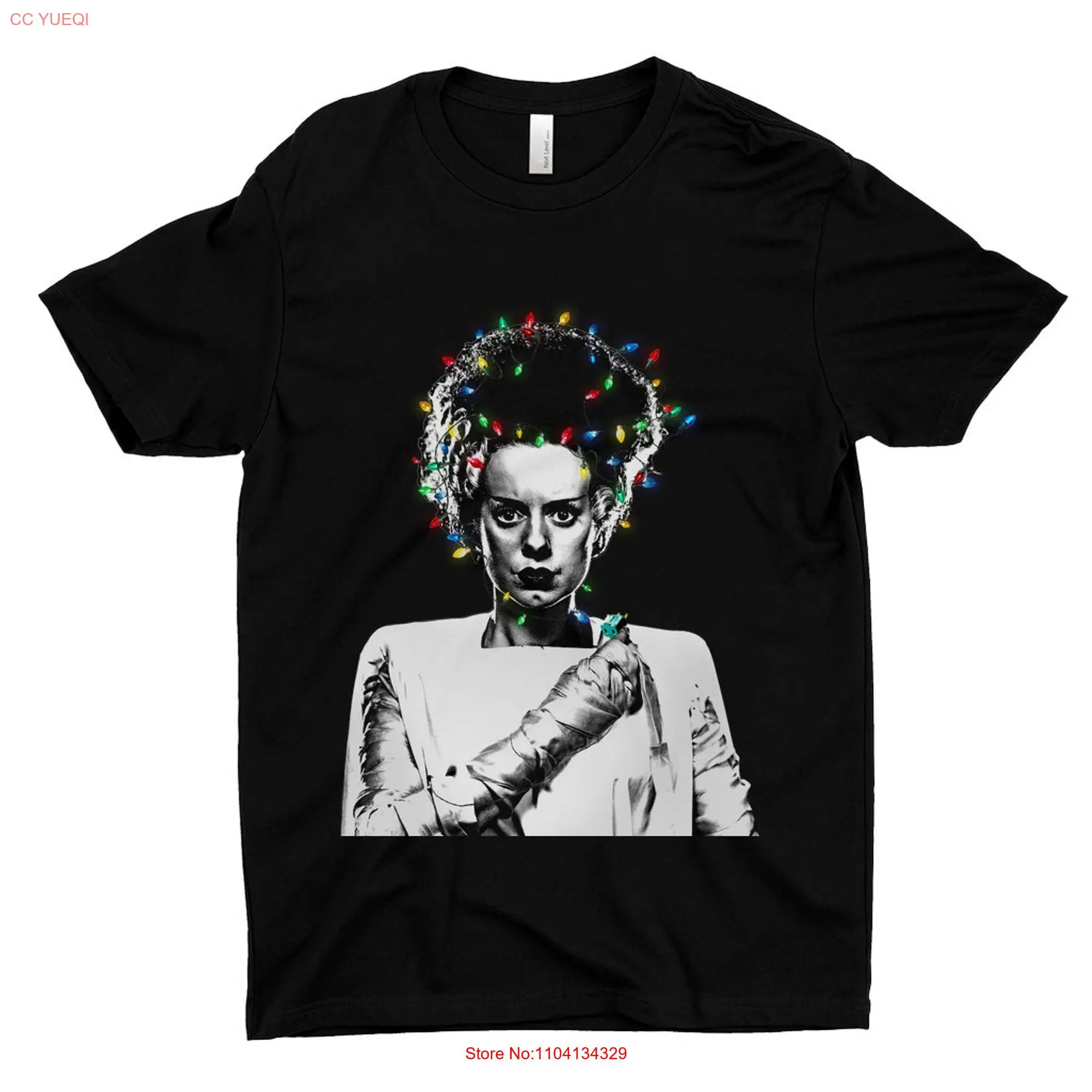 Футболка Frankensteins с рождественскими огнями для невесты забавная ужасная Веерная