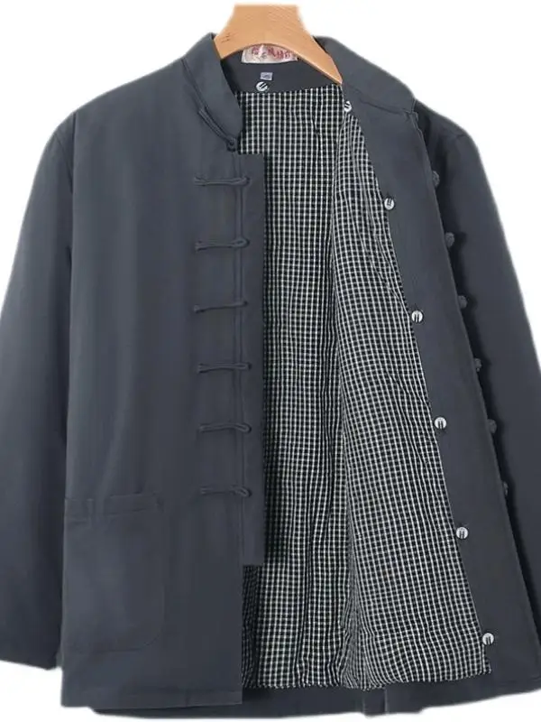 Зимняя мужская куртка ручной работы на хлопковой подкладке из чистого хлопка