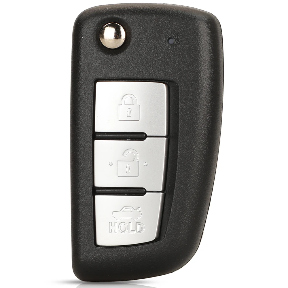 

Чехол для дистанционного ключа автомобиля Jingyuqin для Nissan Juke F15 F16 2010-2018 Micra Pulsar X-Trail Qashqai 2/2 + 1/3/4 кнопки входа