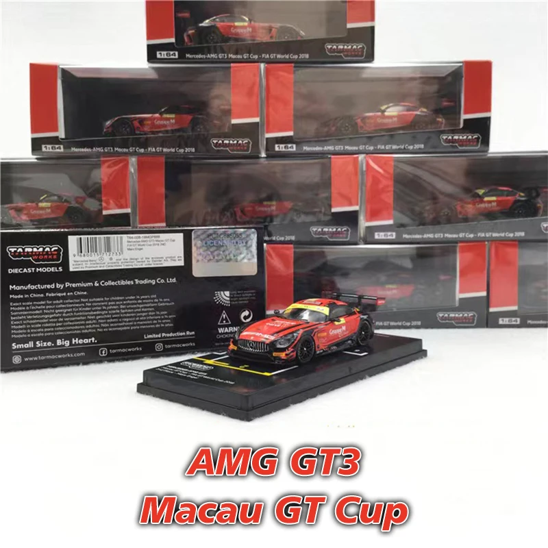 

Tarmac работает TW 1:64 GT3 Макао GT CUP Black Red Touring коллекция моделей автомобилей, миниатюрные игрушки