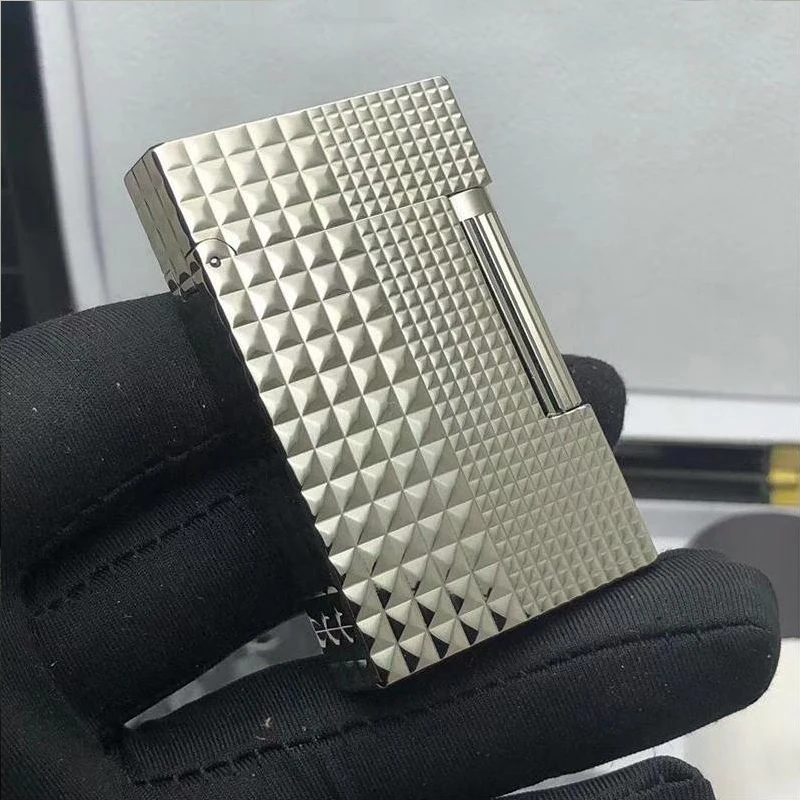 

Classic Vintage Lighter Ping Sound All Brass Handmade Windproof Lighter Men's Gift D Logo Paris Brand