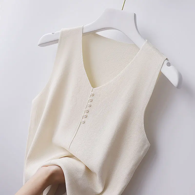 

Women Sexy Tank Tops Summer Ice silk Fashion Female Tee Korean Style Casual Y2k Top Sleeveless Vest Streetwear Slim Tights