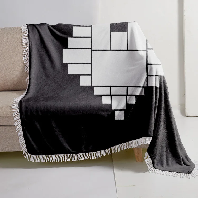 

Rugs Blanket with Tassels Sublimation Blanks 9 18 20 Panels Diy Photo Print Throw Blanket Travel Car Blanket