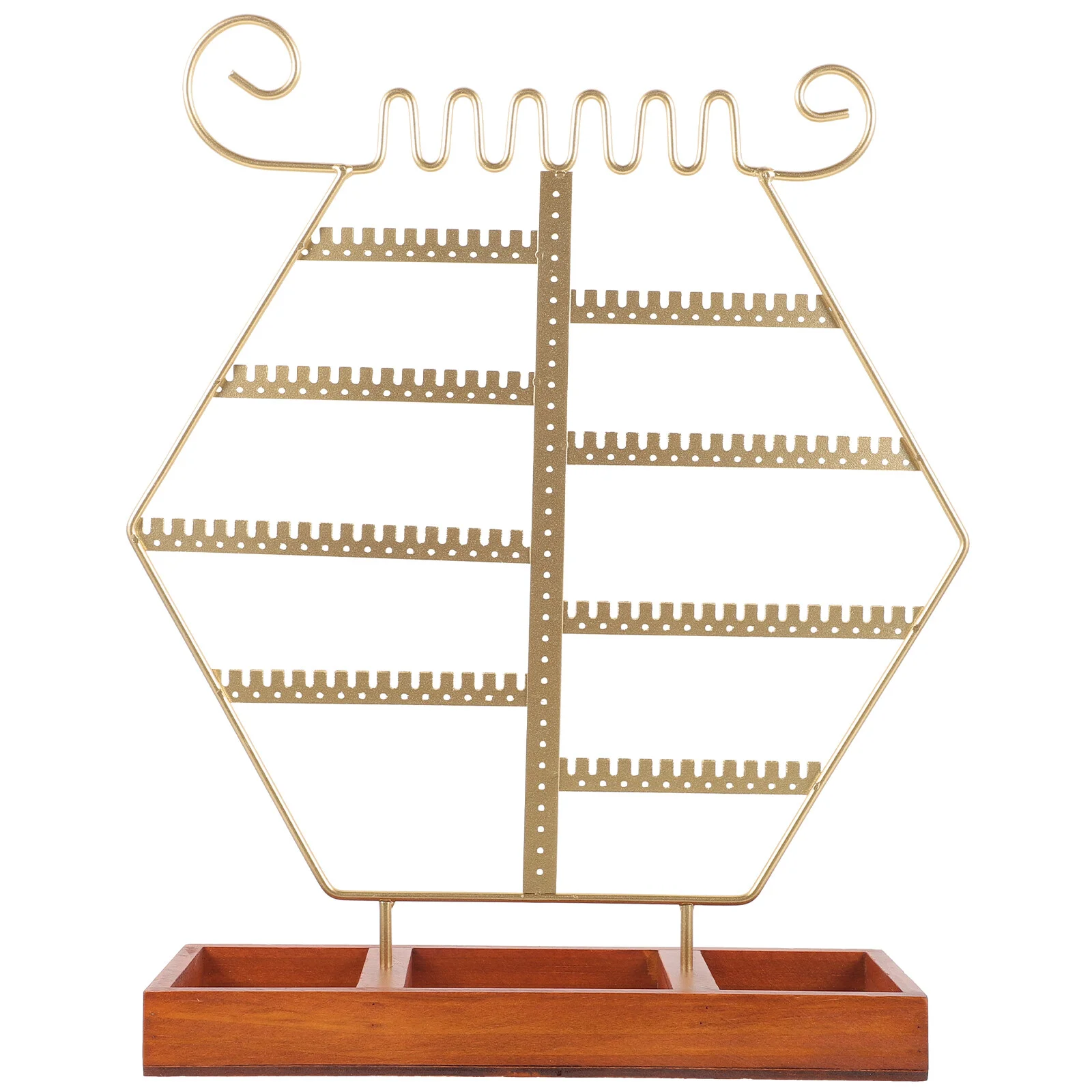 

Jewelry Rack Earring Stand Display Selling European Style Dangle Holder Metal Organizer Girls Stands