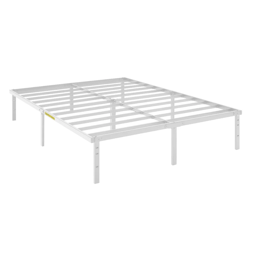 

Mainstays 14" Heavy Duty Steel Slat King Platform Bed Frame, White