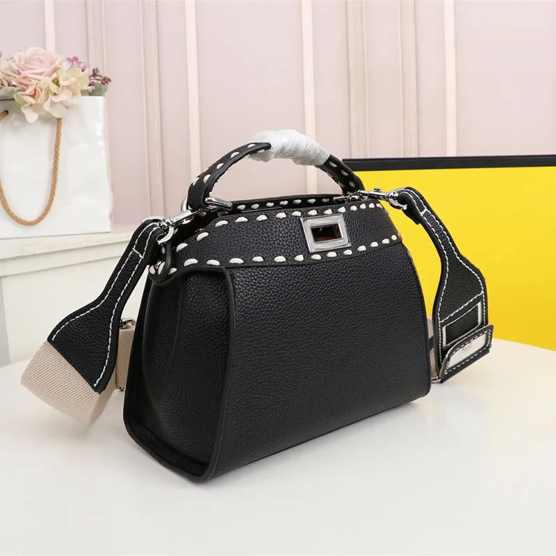 

Designer Peekaboo Iseeu Crossbody Bags Women Luxurys Medium Stitching Handbag Purses Grain Genuine Leather Cversized Shoulder