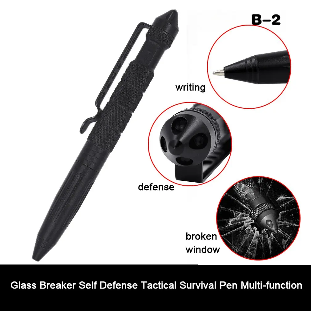 

Multifunctional Tactical Pen Self Defense Weapons Glass Breaker Aluminum Alloy EDC Tool Survival Kit Outdoor Emergency Kit
