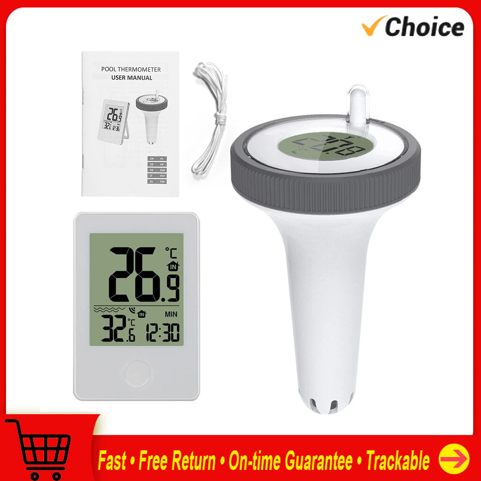 Цифровой термометр для бассейна