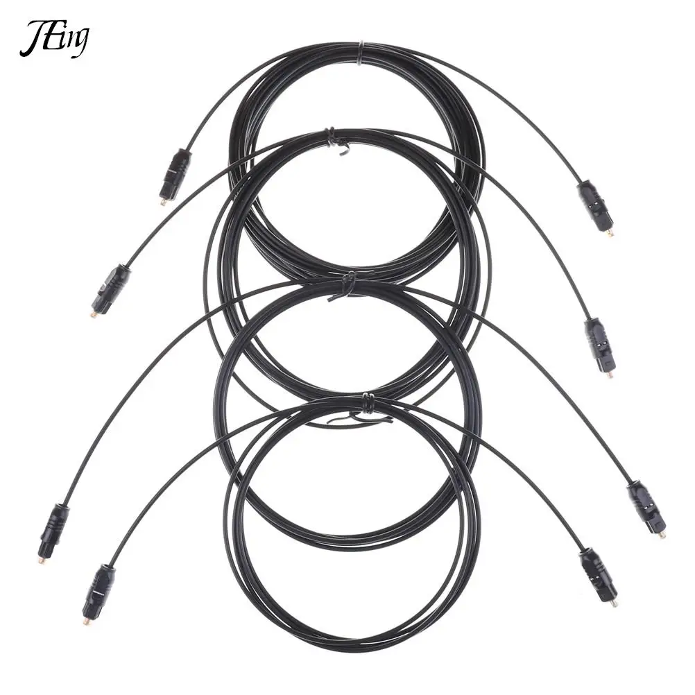 

Durable Black TOSLink Fiber Optical Digital Audio Cable 1.5M 2M 3M 5M