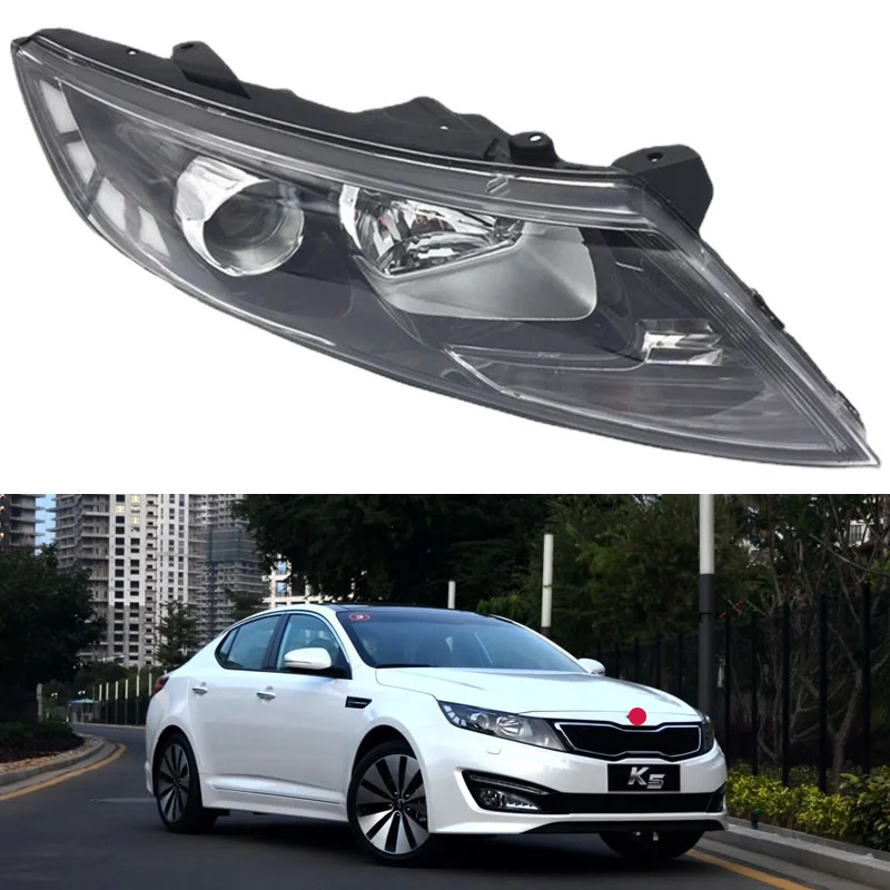 

Автомобильные галогенные фары для Kia K5, фары в сборе 2011, 2012, 2013, фары дальнего света с поворотником, комбинация фар ближнего света