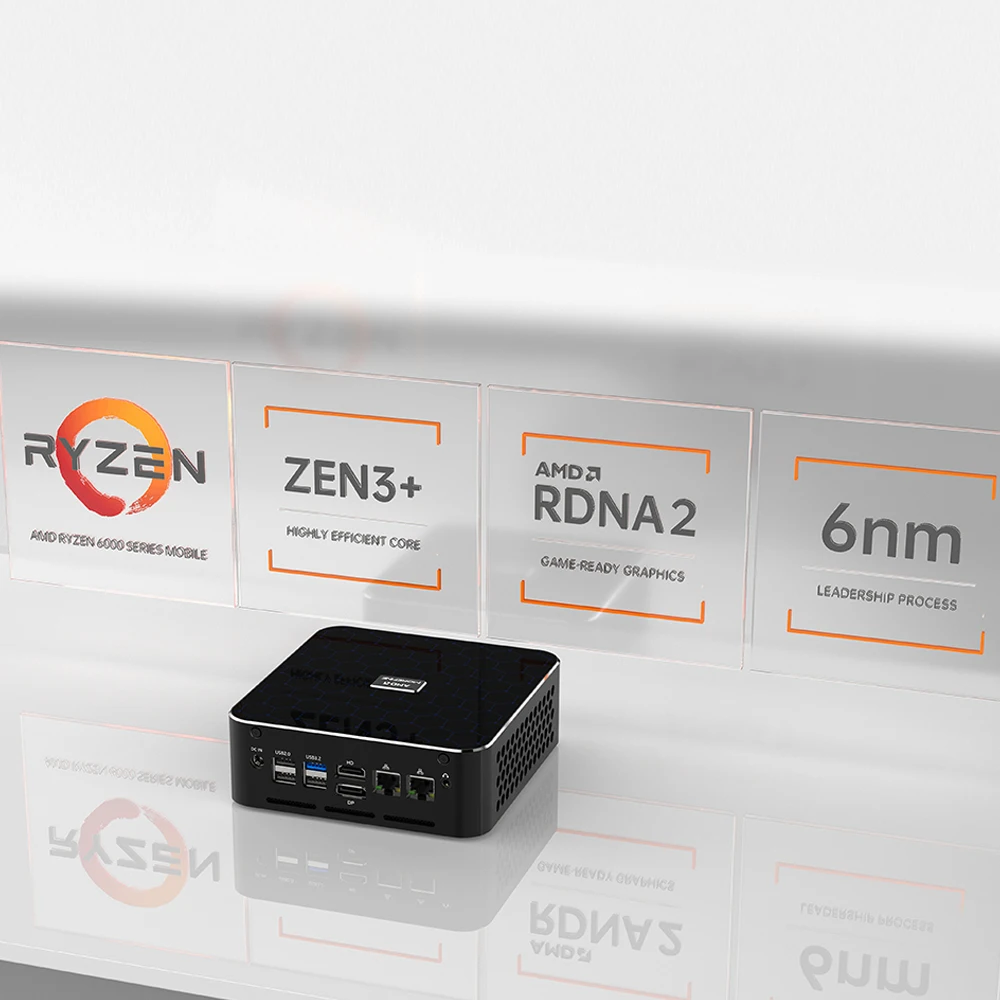 Дешевый Morefine AMD Mini PC Gamer Ryzen 9 7940HS Мини-настольный компьютер 2xDDR5 2xPCIe4.0 2x2.5G LAN Windows 11 Pro