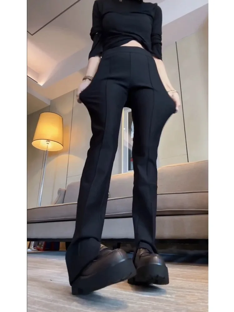 Плюс размер осенне-зимние узкие брюки с палочками для еды большие размеры