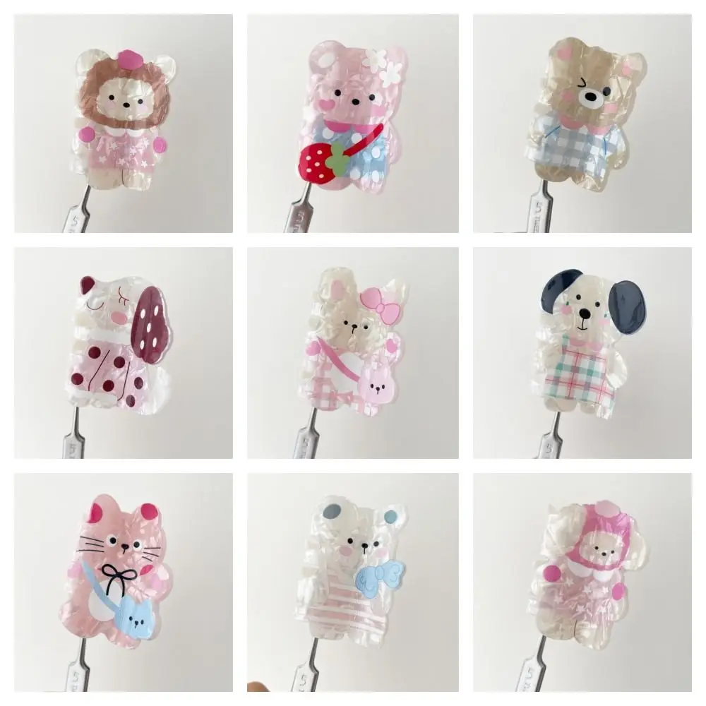 Модный корейский стиль мультяшная заколка для волос в виде животных щенок