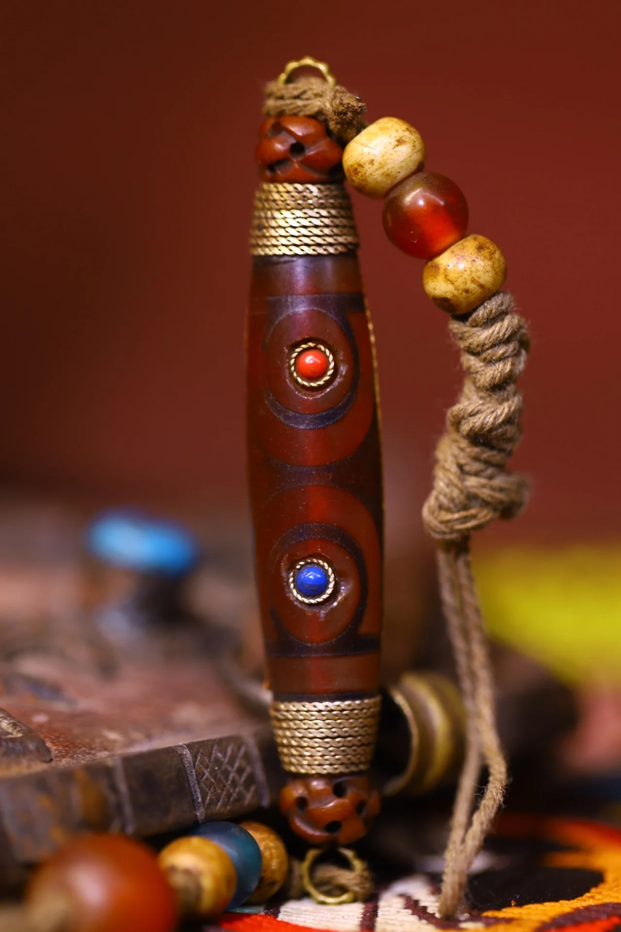 3-дюймовая коллекция тибетского храма старый натуральный агат мозаика