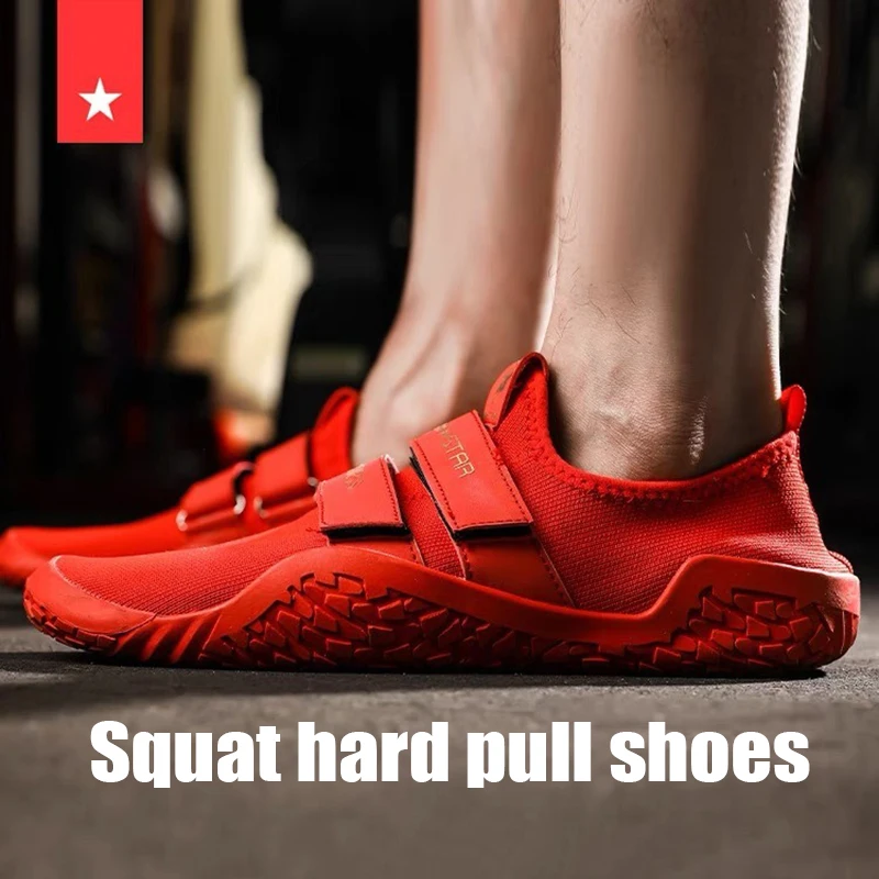 Powerlifting Deadlift Sumo Slippers Yoga Gym Beach Sports Shoes Sumo Sole Portable Sneakers Soft Bottom Training Footwear