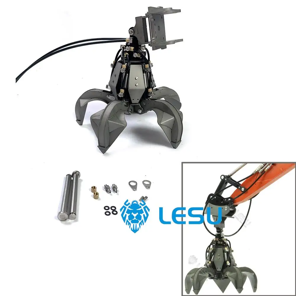 Металлический захват LESU для радиоуправляемой игрушки 1/14 гидравлический