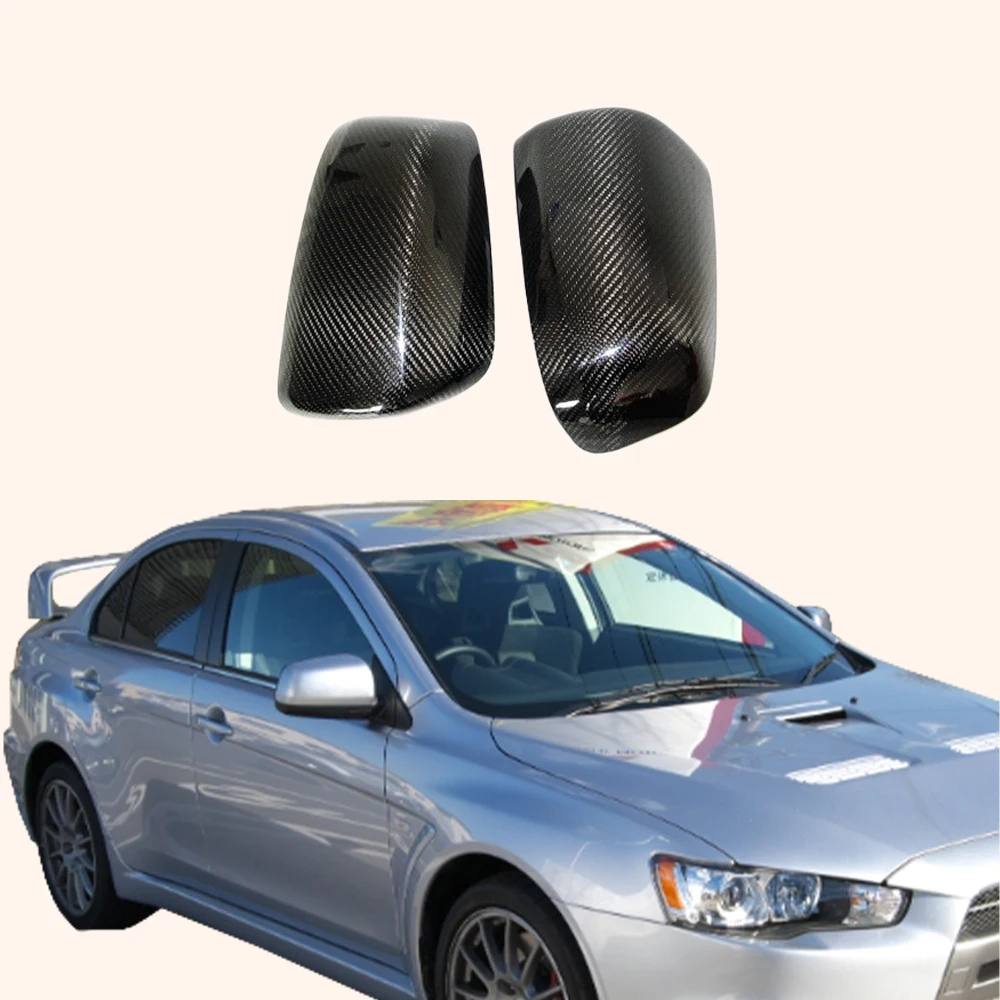 Фото Для Mitsubishi Lancer Evolution X EVO 10 CZ4A Sedan 07-16 KZ карбоновые накладки на зеркала №1